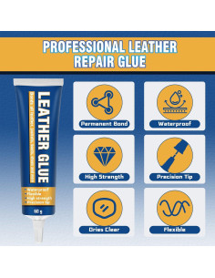Pegamento de Cuero Bellisinno 60ml Waterproof Alta Resistencia 2