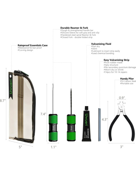 Kit de Reparación de Neumáticos Uwueri REXPAIR Ultimate 50pcs