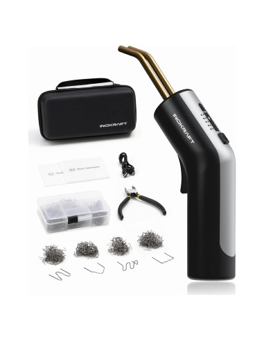 InoKraft Kit Soldador de Plástico Inalámbrico con 500 Grapas