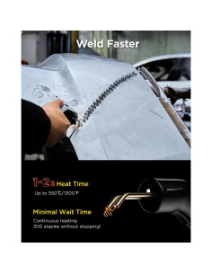 InoKraft Kit Soldador de Plástico Inalámbrico con 500 Grapas 2