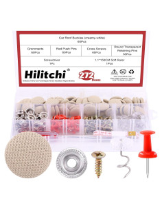 Kit de Reparación de Techo de Auto Hilitchi 152 Piezas Beige
