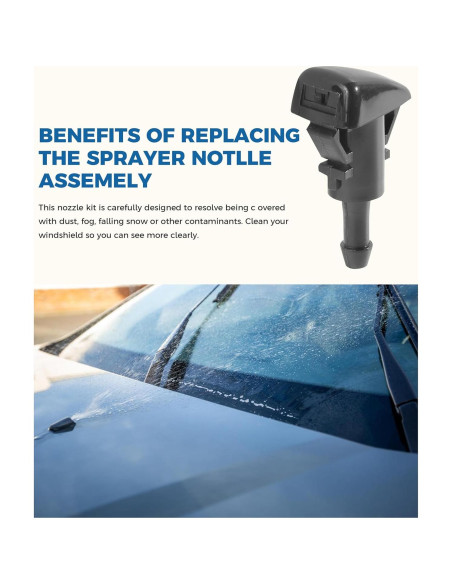 Kit de Manguera de Lavado de Parabrisas UBOG 22 Piezas 3.96m