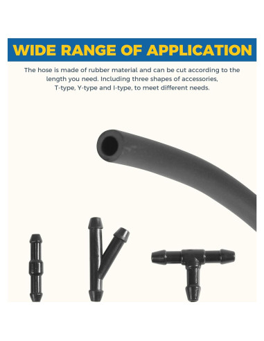 Kit de Manguera de Lavado de Parabrisas UBOG 22 Piezas 3.96m