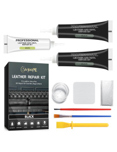 Kit de Reparación de Cuero SIHOOPE Negro - Restaura Muebles y Autos
