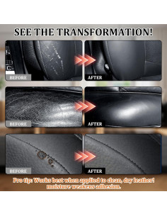 Kit de Reparación de Cuero SIHOOPE Negro - Restaura Muebles y Autos 2