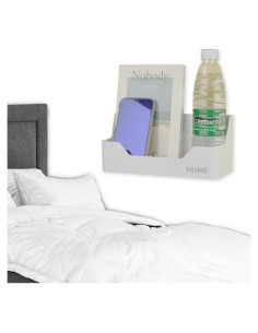 Estante de Noche OKOMATCH Blanco Montado en Pared 24.1x10.2cm