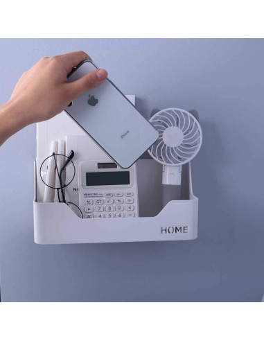 Estante de Noche OKOMATCH Blanco Montado en Pared 24.1x10.2cm