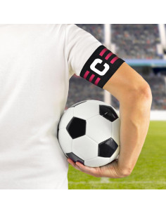 Banda de Capitán Ynaize 2 Pcs Ajustable Nylon Fútbol Baloncesto 2