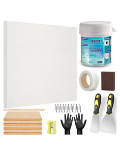 Kit de Reparación de Drywall Comkrivy 30.48cm 33-en-1 con Masilla