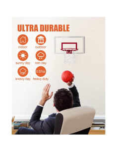 Red de Baloncesto Mini 30.48 cm XXXYYY D-THS-W-BN-W12-U 2 Piezas 2