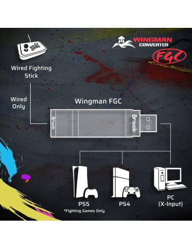 Convertidor Brook Wingman FGC para Joystick de Lucha PS5