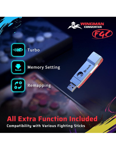 Convertidor Brook Wingman FGC para Joystick de Lucha PS5