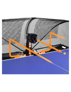 Máquina de Tenis de Mesa WAYMARK S6PRO con Red y 100 Pelotas