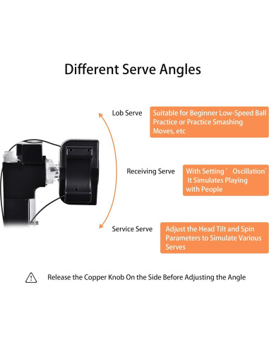 Máquina de Tenis de Mesa WAYMARK S6PRO con Red y 100 Pelotas