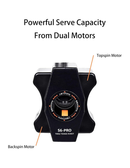 Máquina de Tenis de Mesa WAYMARK S6PRO con Red y 100 Pelotas
