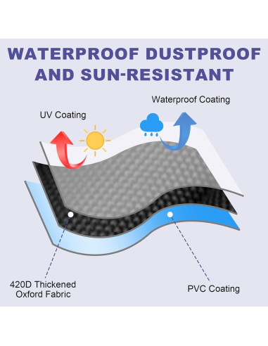 Cubierta de Mesa de Ping Pong MCCKLE 2.74x1.52m Impermeable