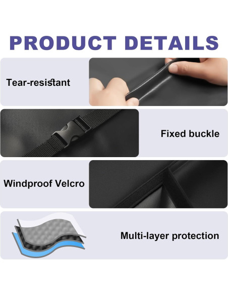 Cubierta de Mesa de Ping Pong MCCKLE 2.74x1.52m Impermeable