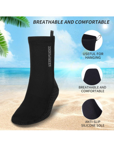 Calcetines de Neopreno 2MM LIXUFRHK para Buceo y Playa