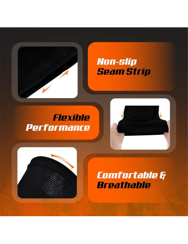 Rodilleras de Voleibol Bucwild Sports - Compresión y Antideslizante - Pequeño Blanco