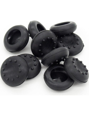 4 Tapas de Silicona Negra para Joystick PS4 PS3 360 One