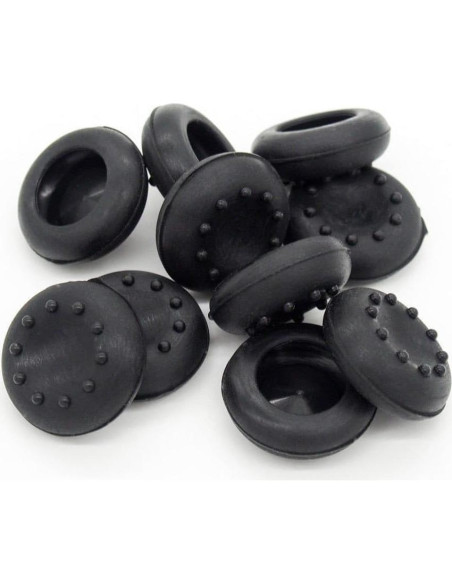 4 Tapas de Silicona Negra para Joystick PS4 PS3 360 One