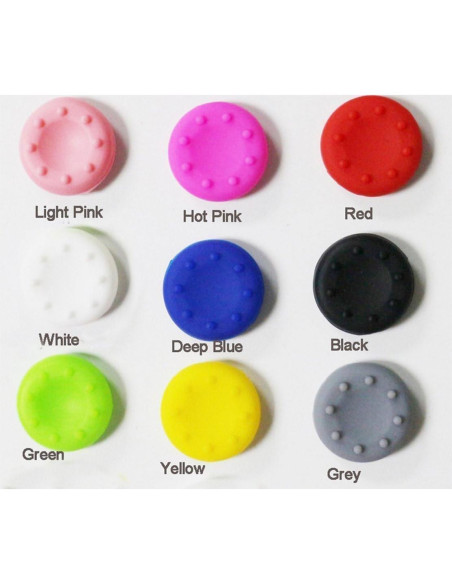 4 Tapas de Silicona Negra para Joystick PS4 PS3 360 One