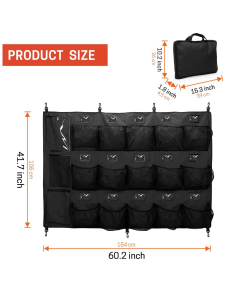 Bolsa de Casco Colgante VISEMAN para 15 Cascos de Béisbol