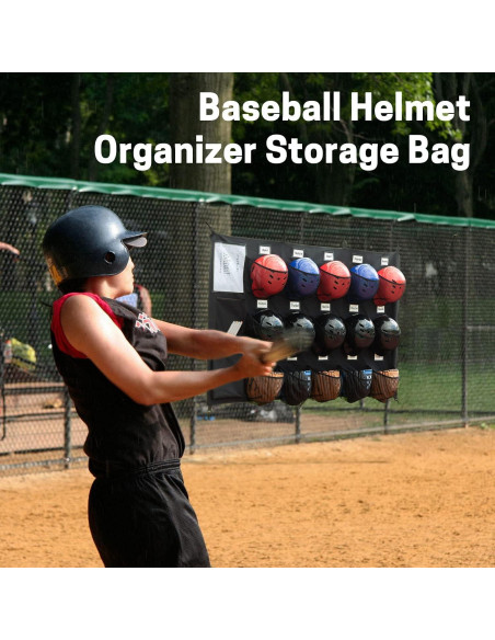 Bolsa de Casco Colgante VISEMAN para 15 Cascos de Béisbol