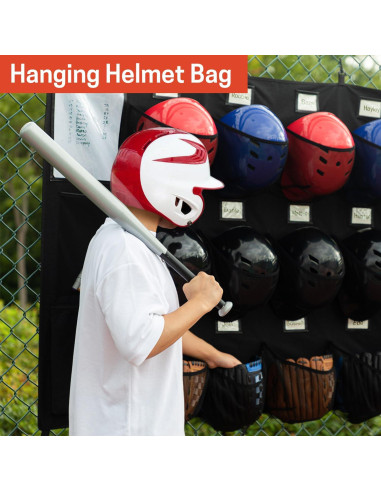 Bolsa de Casco Colgante VISEMAN para 15 Cascos de Béisbol