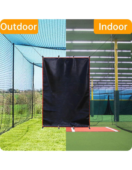 Gagalileo Protector de Béisbol y Softbol 4x6 Pies PVC Resistente