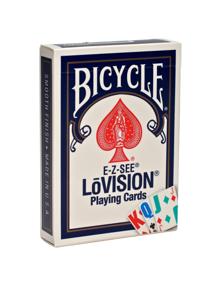 Baraja de Cartas E-Z See Bicycle para Discapacidad Visual