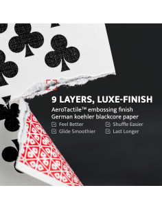 Cartas de Juego Rokt&razo Texturizadas 4 Barajas Estándar Jumbo 2