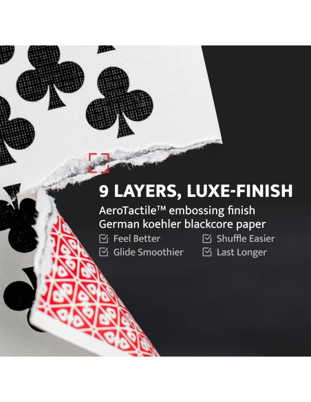 Cartas de Juego Rokt&razo Texturizadas 4 Barajas Estándar Jumbo