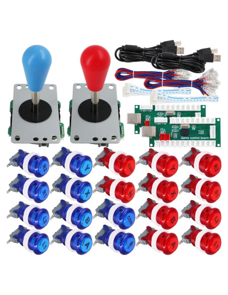 Kit Controlador Arcade 2 Jugadores SJ@JX USB para PC