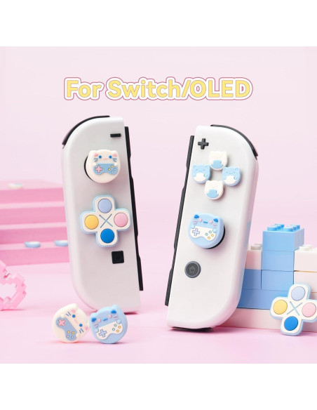 Juego de Tapas de Botones GeekShare para Switch y OLED