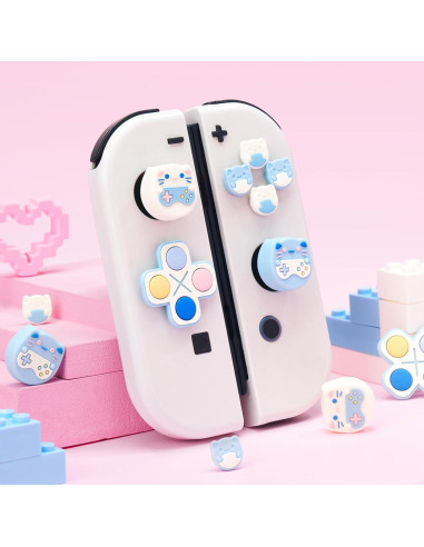 Juego de Tapas de Botones GeekShare para Switch y OLED