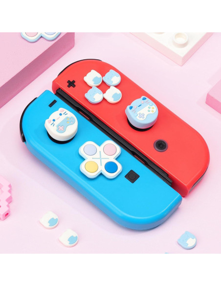 Juego de Tapas de Botones GeekShare para Switch y OLED