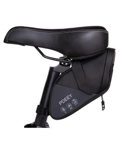 Bolsa de Silla de Bicicleta PDEEY Impermeable 1.5L Negra