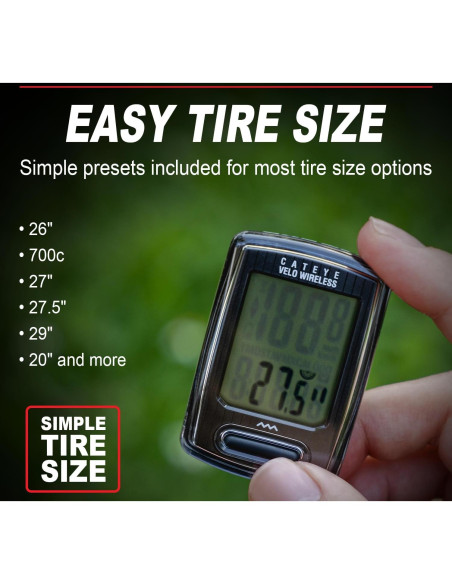 CATEYE Velo Inalámbrica - Ciclocomputador para Bicicleta