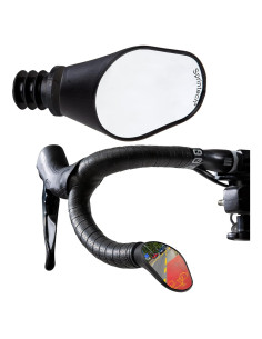 Espejo Convexo para Bicicleta Sprintech XL Negro - Montaje en Manillar