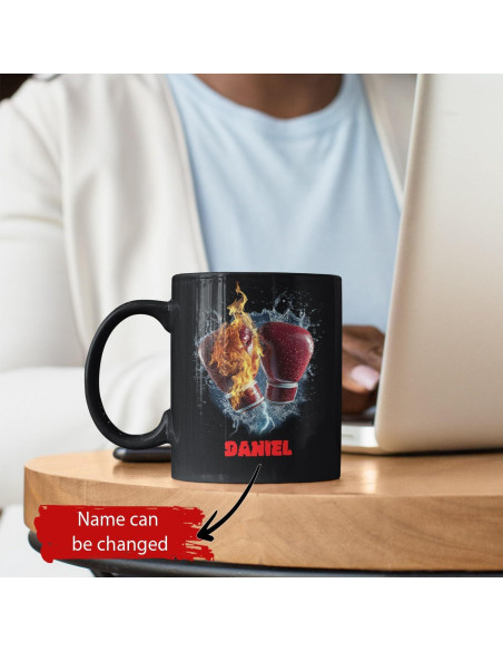 Taza de Café Personalizada LASNECK Guantes de Boxeo 311ml