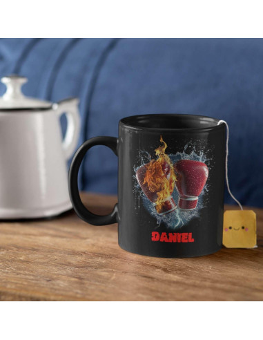 Taza de Café Personalizada LASNECK Guantes de Boxeo 311ml