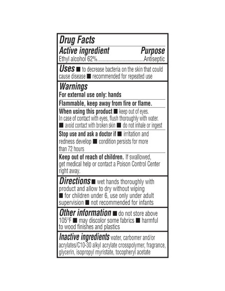 Desinfectante de manos Amazon Basics 2 litros 62% alcohol