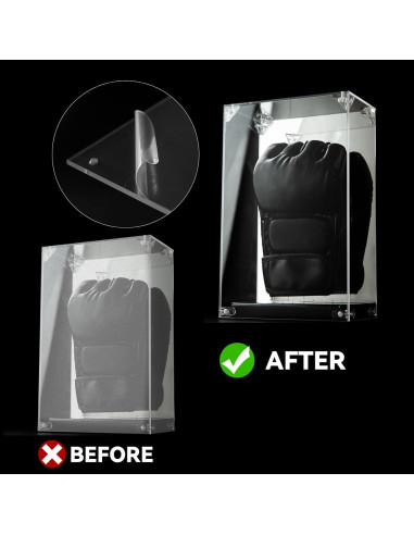 Estuche de exhibición para guantes de MMA Cyiwniao acrílico