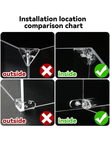 Estuche de exhibición para guantes de MMA Cyiwniao acrílico