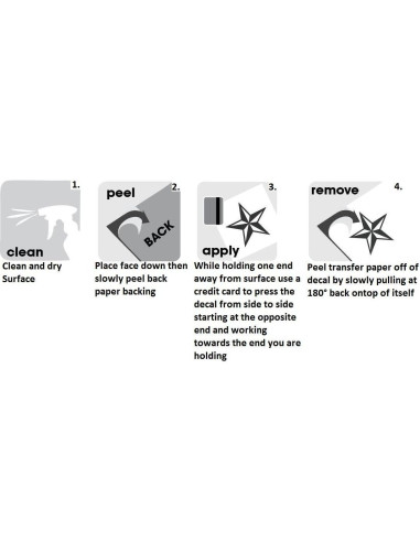Calcomanía de Vinilo Negra Ideas de Concepto Creativo 19x7 cm