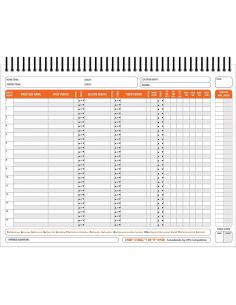 Libro de Puntuación de Lucha Perfecta - Perfect Strike - Resistente 2