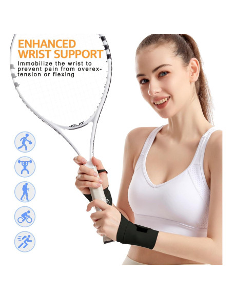 Faja de Muñeca Elástica HiRui - Soporte para Tendinitis y Esguinces