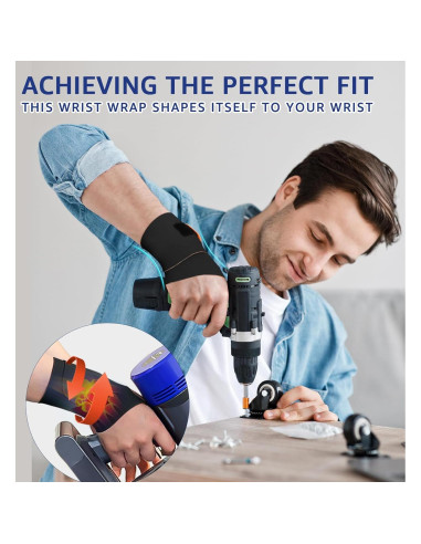 Faja de Muñeca Elástica HiRui - Soporte para Tendinitis y Esguinces