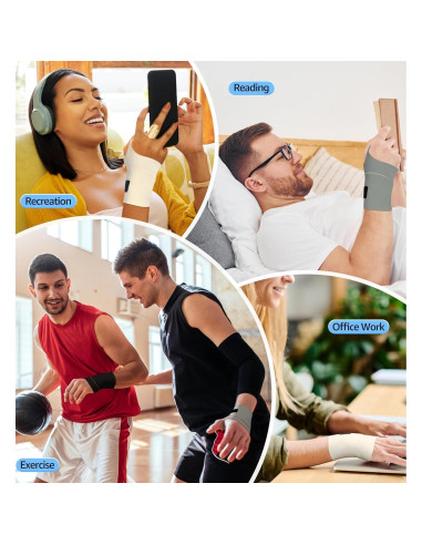 Faja de Muñeca Elástica HiRui - Soporte para Tendinitis y Esguinces